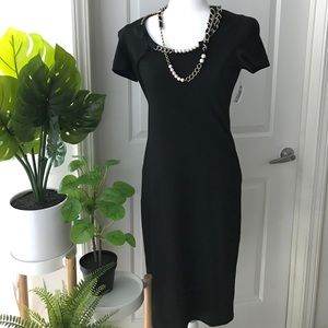 Moschino dress with attached necklace NWT